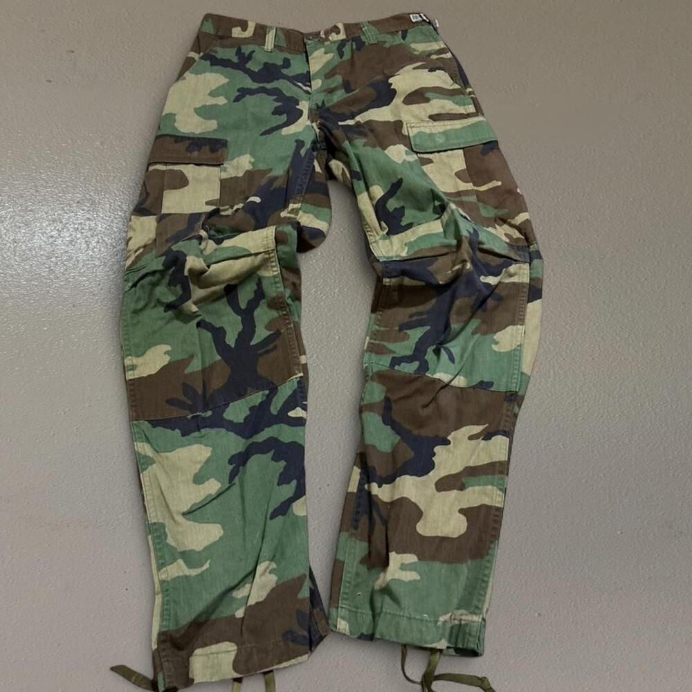 Vintage 2001 Military Camo Double Knee Cargo Pants Size 32x30